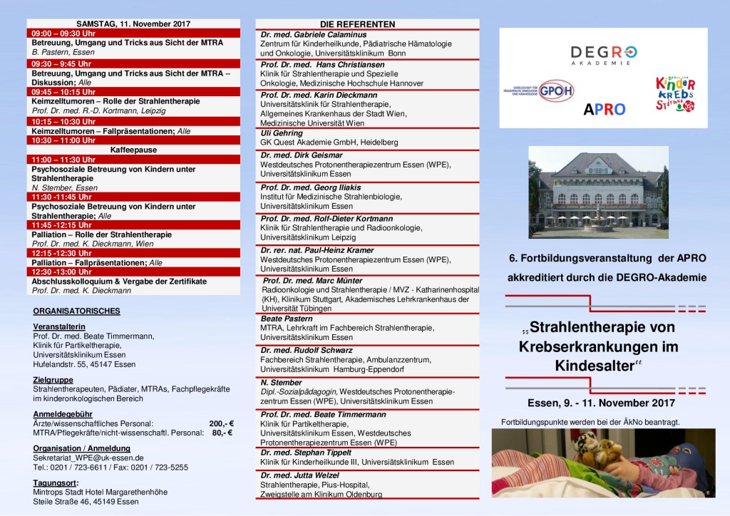 thumbnail of 20170608_Fortbildung _Strahlentherapie von Krebserkrankungen im Kindesalter