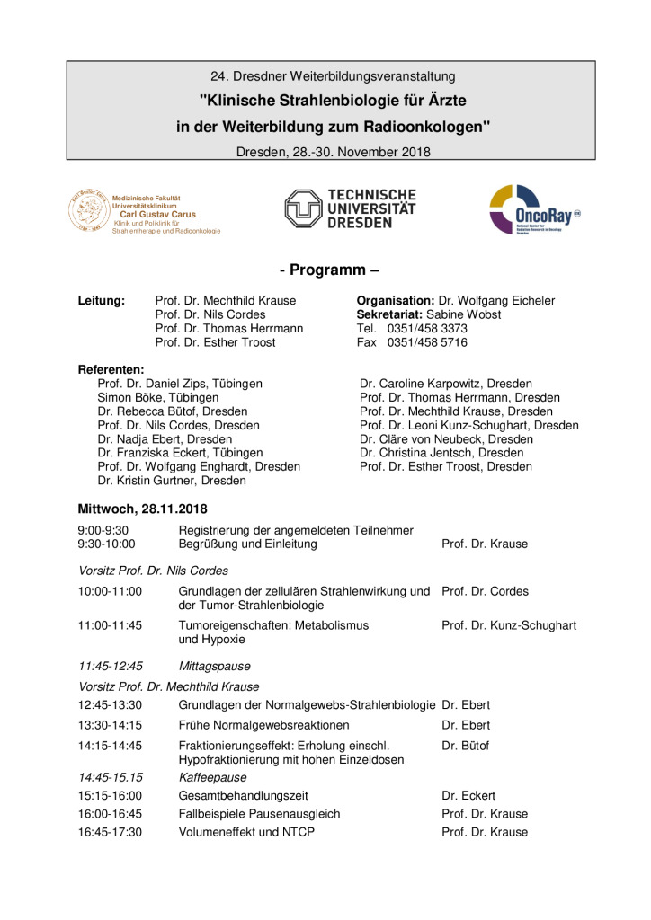 thumbnail of Programm KlinStrBiol 2018